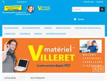 Tablet Screenshot of materiel-villeret.com